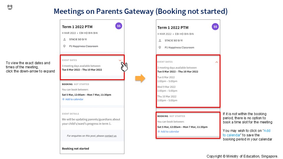 Booking not started 2