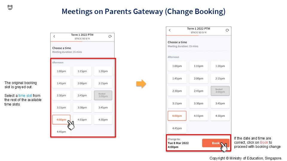 Change Booking 2